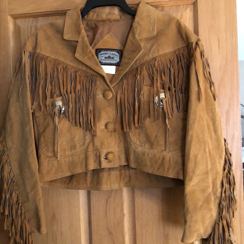 Western style fringed jacket